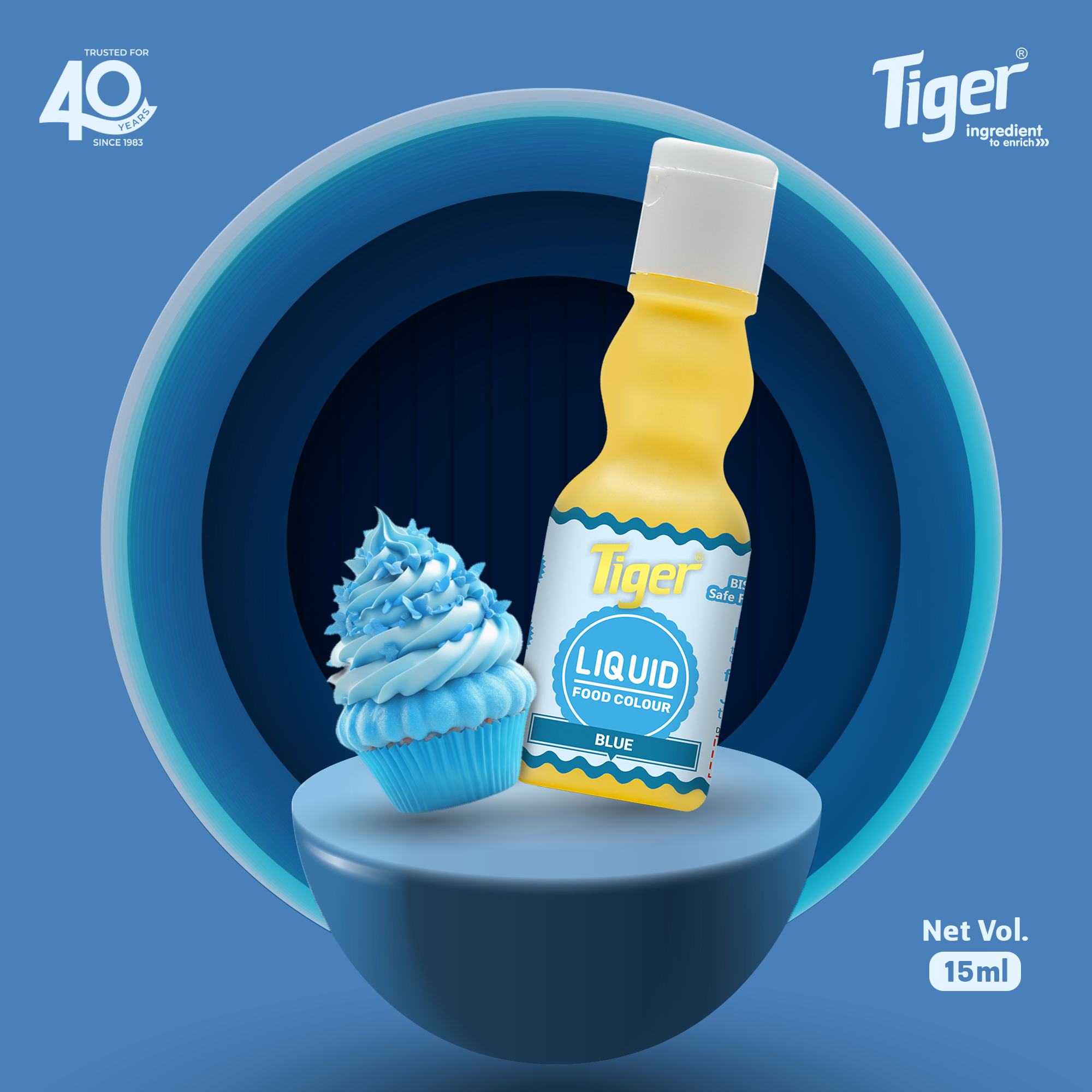 TIGER BLUE LIQUID FOOD COLOUR 25 ML